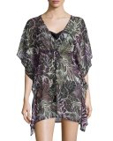 Lively Leaves Tunic Coverup