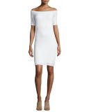 2 x 1 Short-Sleeve Sheath Dress