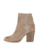 Ashby Suede Ankle Boot, Stone