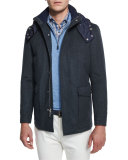 Tempest All-Weather Hooded Jacket, Royal Emerald