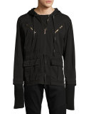 Mason Pullover Hooded Jacket, Black