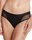 Tulle Stretch-Cotton Hipster Briefs