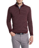 Striped Wool Quarter-Zip Sweater