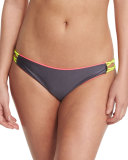 Zunzal Reversible Swim Bottom, Hot Pink