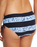 Tie-Side Printed Swim Bottom