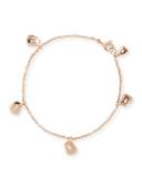 Puzzle Trapezoid Charm Bracelet in 18K Rose Gold