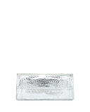 Gotham Crocodile Flap Clutch Bag
