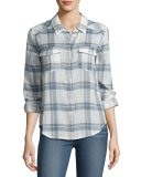 Mya Plaid Pocket Shirt, Pristine