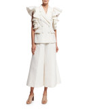 Scoop-Neck A-Line Camisole, Ivory