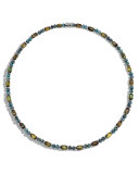Men's Classic Chain Sterling Silver & Turquoise Bead Necklace
