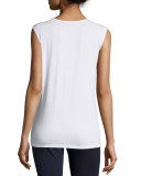 Sleeveless Scoop-Neck Tee