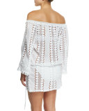 Tabitha Off-the-Shoulder Lace Coverup