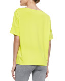 Short Dropped-Sleeve Tee