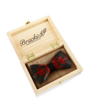 Big Spur Feathered Bow Tie, Red