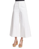Wide-Leg Crisscross Trousers 