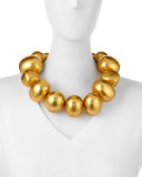 Freeform Gold Foil Bauble Necklace