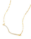14k Electric Wavelength Diamond Necklace