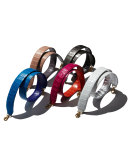 Two-Tone Crocodile Guitar Strap for Handbag, Orange/Pink