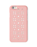 Floral Laser-Cut Saffiano iPhone 6 Case, Blossom/Ballet