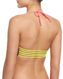 Zunzal Reversible Swim Top, Hot Pink