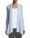 Linen-Blend Shaped Cardigan