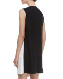 Layer Asymmetric Bicolor Dress