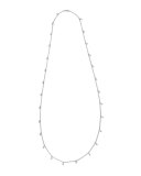 Glamazon Silver Rose Petal Necklace, 50"L