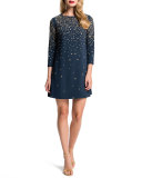 Honor Galaxy-Print Shift Dress