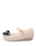 Mini Ultragirl Bow Jelly Flats, Pink/Black  