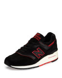 997 Explore By Air Suede Sneaker, Black/Red