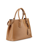 Saffiano East-West Medium Tote Bag, Beige (Cannela)