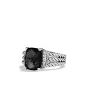 Petite Wheaton Ring with Black Onyx and Diamonds