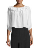 Totto Off-The-Shoulder Ruffle Top