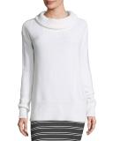 Cozy Merino Pullover Sweater, White