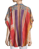 Perro Printed Poncho