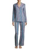 Bella Dot-Print Long-Sleeve Pajama Set