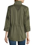 Ceri Twill Utility Jacket, Olive