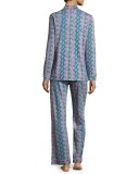 Bella Dot-Print Long-Sleeve Pajama Set