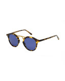 St. Louis Polarized Round Sunglasses, Bengal Blue