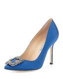 Hangisi 105mm Satin Pump, Cobalt Blue
