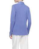 Stretch Silk Jersey Tank, Plum 