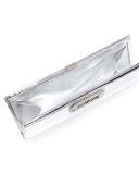 Pilgrim Crystal-Buckle Clutch Bag, Silver