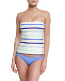 provincetown bow-back bandini swim top, adventure blue