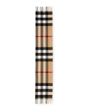 Oversized Mega-Check Cashmere Scarf