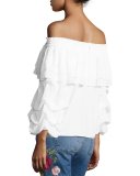 Elyse Off-the-Shoulder Ruffled Top