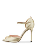 Ursula Peep-Toe Ankle-Strap Sandal