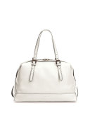 Granada Bugatti Satchel Bag, White/Black