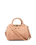 Mini Rockie Matte Pebbled Duffel Bag, Truffle