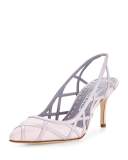 Enatos Lattice Slingback Pump, Rosa Pink