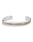 Men's Cable Inset Cuff Bracelet